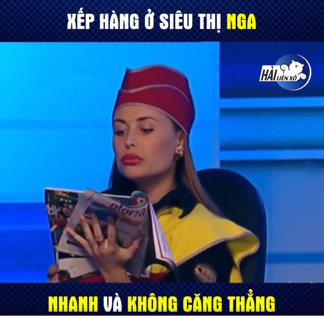 XẾP HÀNG Ở SIÊU THỊ NGA